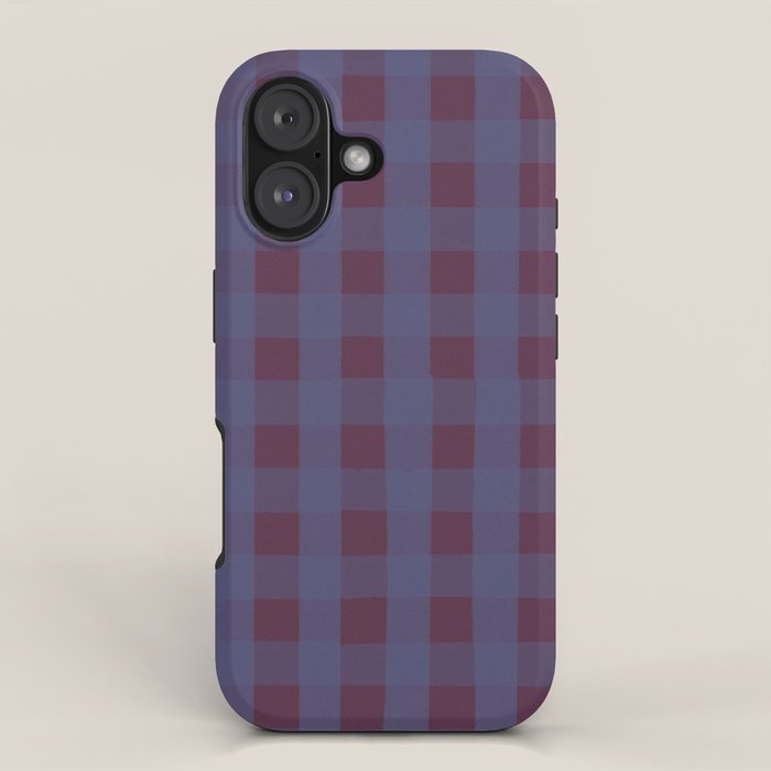 Purple criss-cross iPhone Case Gallery Image 1