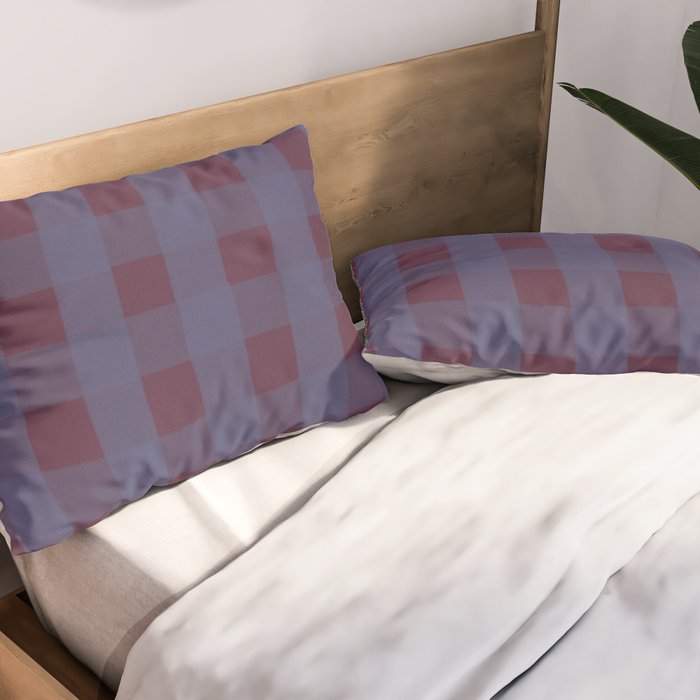 Purple criss-cross Pillow Sham Gallery Image 2