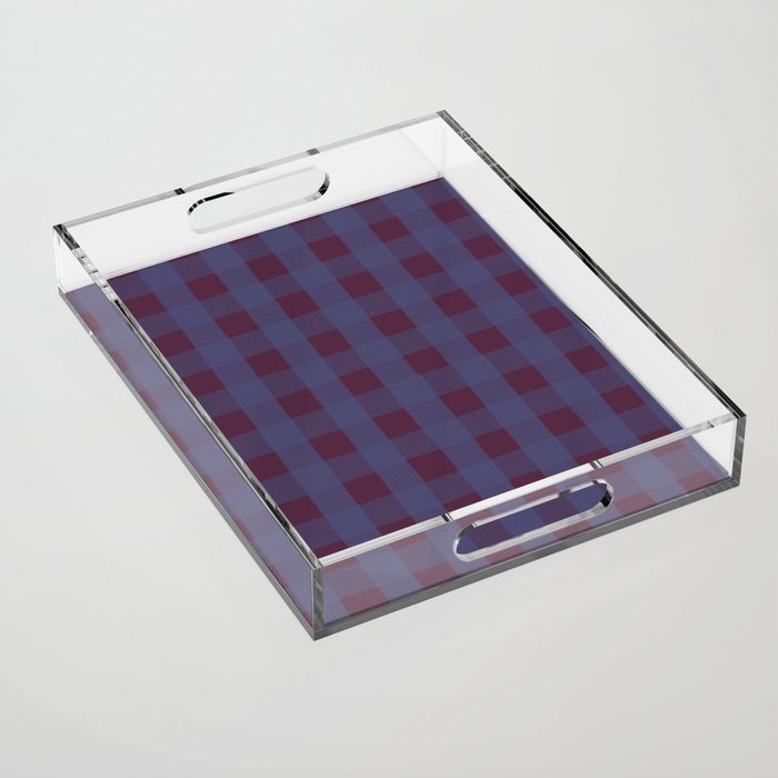 Purple criss-cross Acrylic Tray Gallery Image 1