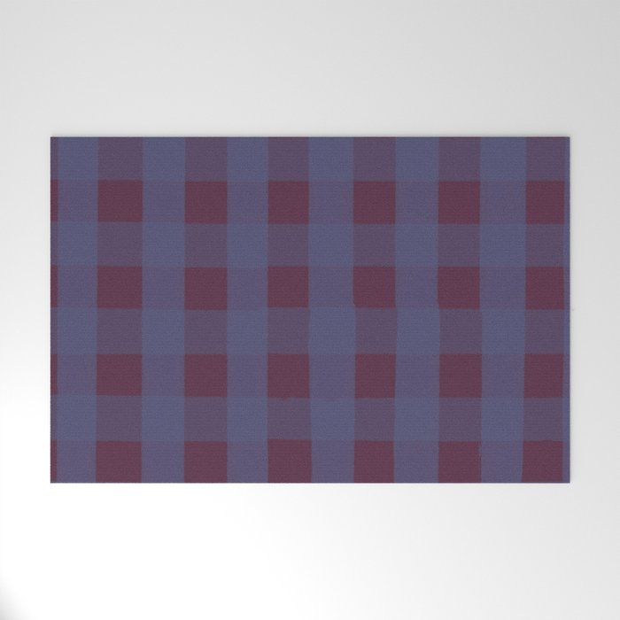 Purple criss-cross Welcome Mat Gallery Image 1
