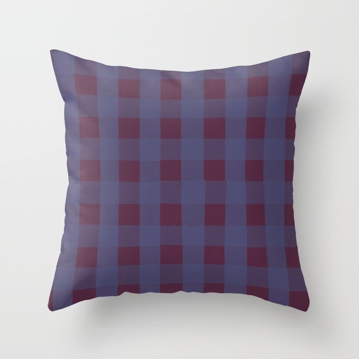 Purple criss-cross Throw Pillow Gallery Image 6