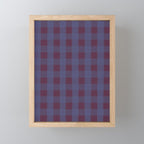 Purple criss-cross Mini Art Print Gallery Image 1