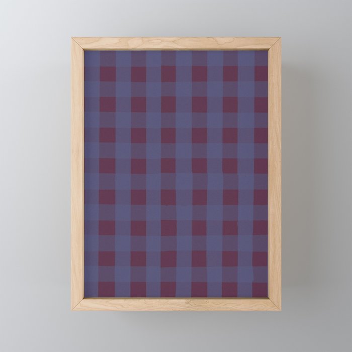 Purple criss-cross Mini Art Print Gallery Image 1