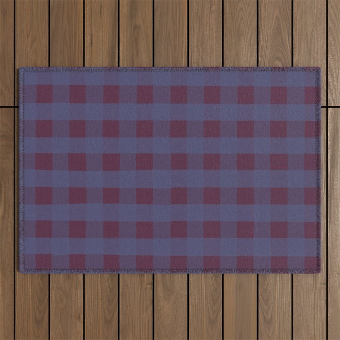 Purple criss-cross Outdoor Rug Gallery Image 1