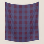Purple criss-cross Wall Tapestry Gallery Image 4