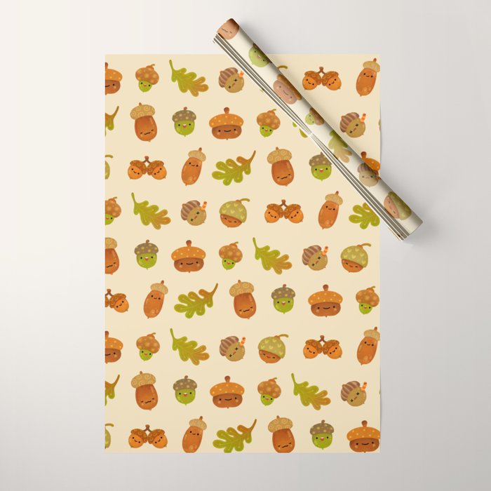 Acorns Wrapping Paper Gallery Image 1