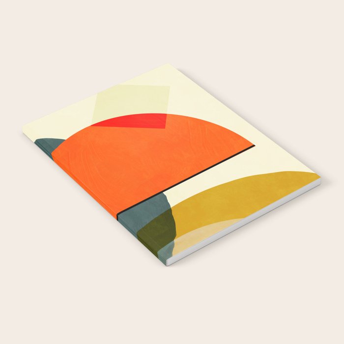 mid century geometric modern painting abstract II Notebook Gallery Image 2