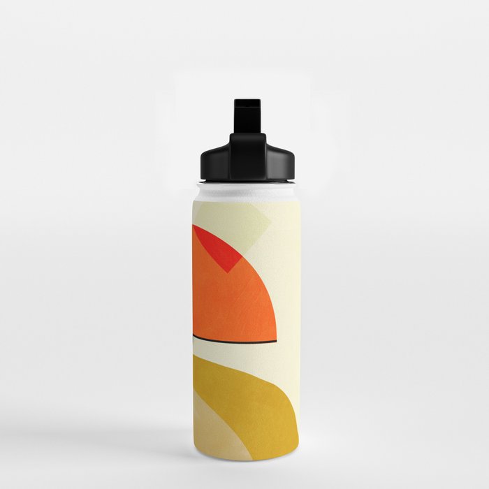 mid century geometric modern painting abstract II Water Bottle Gallery Image 2