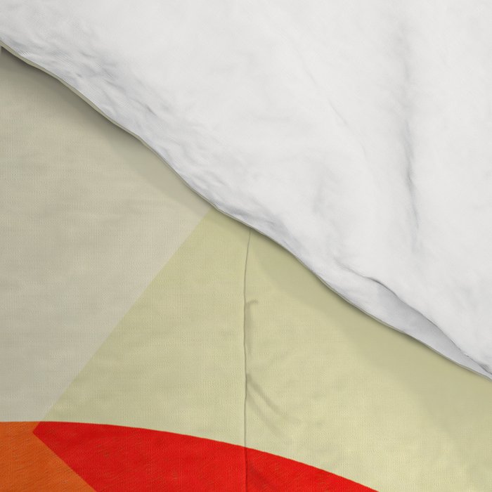 mid century geometric modern painting abstract II Comforter Gallery Image 4
