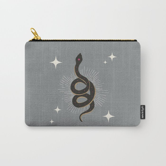 Slither - Gray Carry All Pouch Gallery Image 1