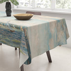 America's Cup Yacht Racing sailboats on Narragansett Bay, Newport, Rhode Island nautical maritime landscape painting by Alice Maude Taite Fanner Tablecloth Gallery Image 3