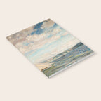 America's Cup Yacht Racing sailboats on Narragansett Bay, Newport, Rhode Island nautical maritime landscape painting by Alice Maude Taite Fanner Notebook Gallery Image 2