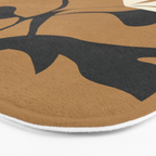 Abstract Modern Flowers 1 Bath Mat Gallery Image 3