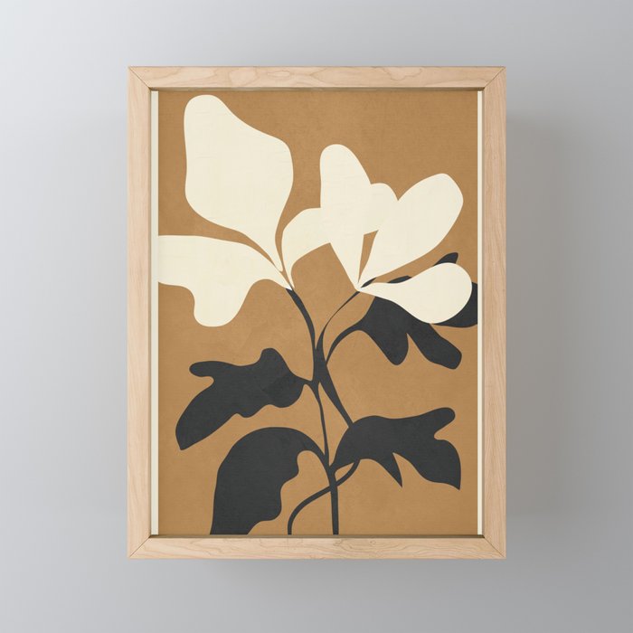Abstract Modern Flowers 1 Mini Art Print Gallery Image 1