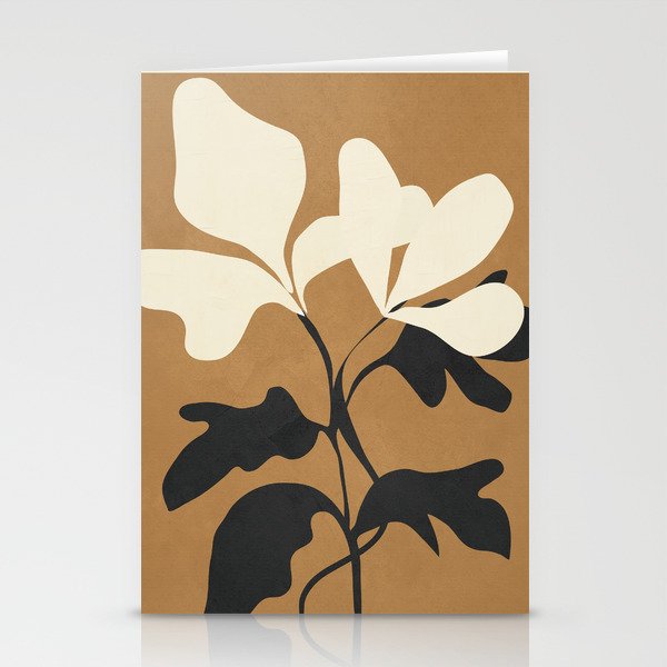 Abstract Modern Flowers 1 Stationery Card Gallery Image 1