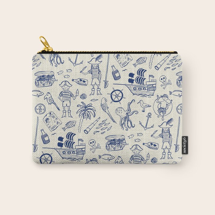 Pirate Play - Cream Carry All Pouch Gallery Image 1