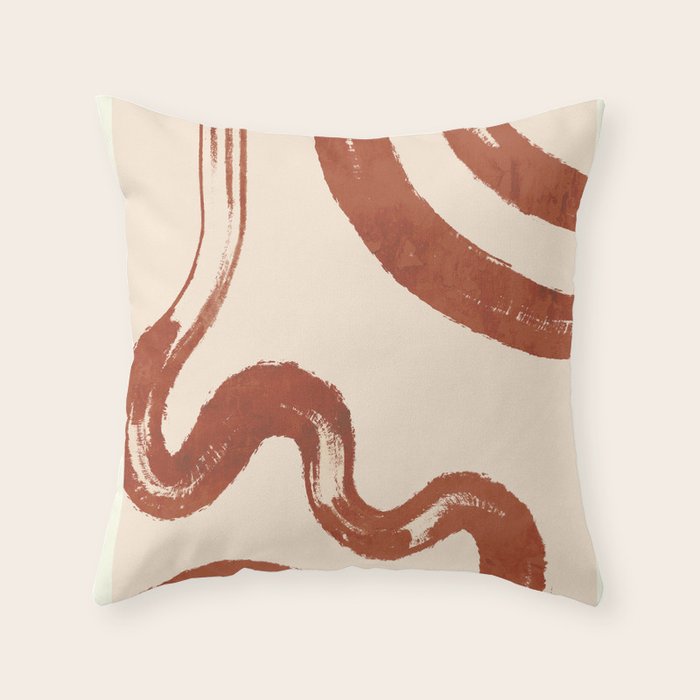 Abstract line art 129 Throw Pillow Gallery Image 6