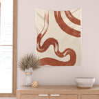 Abstract line art 129 Wall Tapestry Gallery Image 2