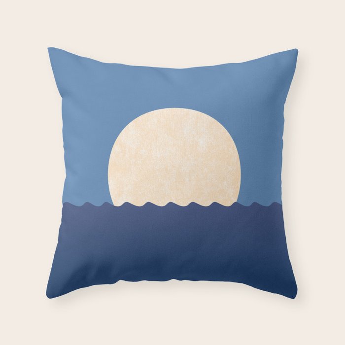 Moonrise Night Sky Throw Pillow Gallery Image 1