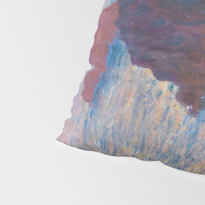 Claude Monet Impressionist Landscape Oil Painting Sunset At Sea Cliffs Ocean Cliff Landscape Pillow Sham Gallery Image 4