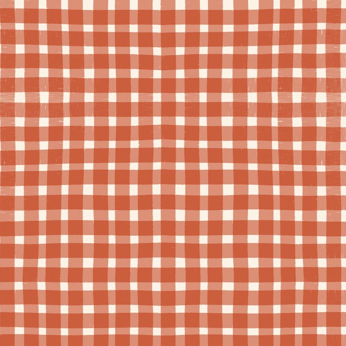 Red White Gingham Check Coffee Mug Gallery Image 2