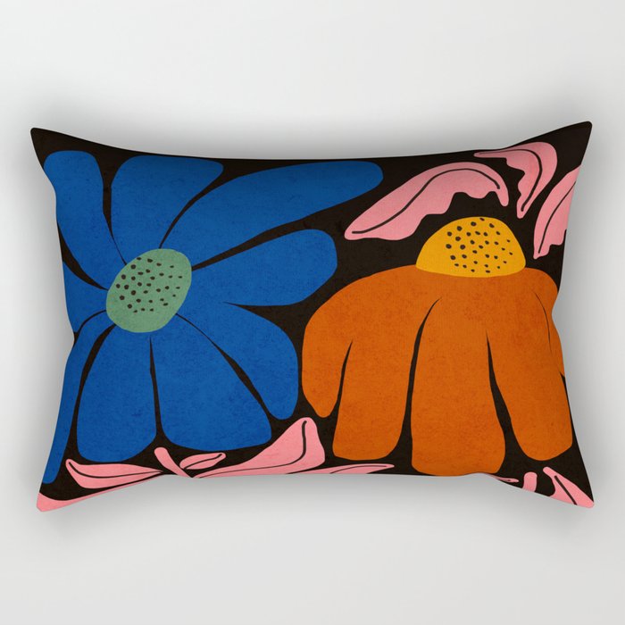 Whimsy Bloom - night Rectangular Pillow Gallery Image 1