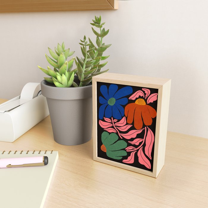 Whimsy Bloom - night Mini Art Print Gallery Image 2