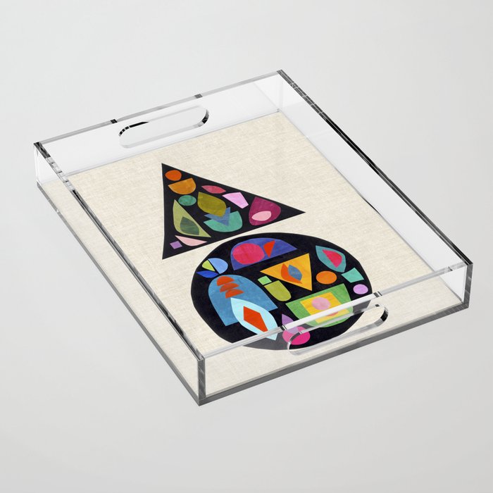 Bejeweled Compass Acrylic Tray Gallery Image 1