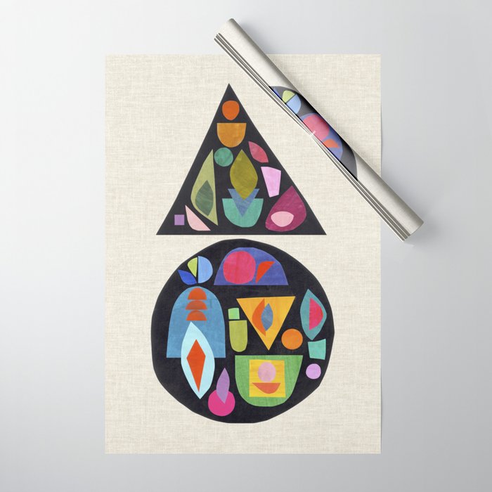 Bejeweled Compass Wrapping Paper Gallery Image 1