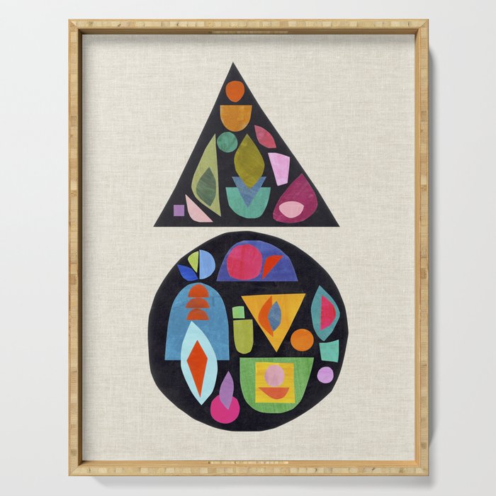 Bejeweled Compass Serving Tray Gallery Image 1