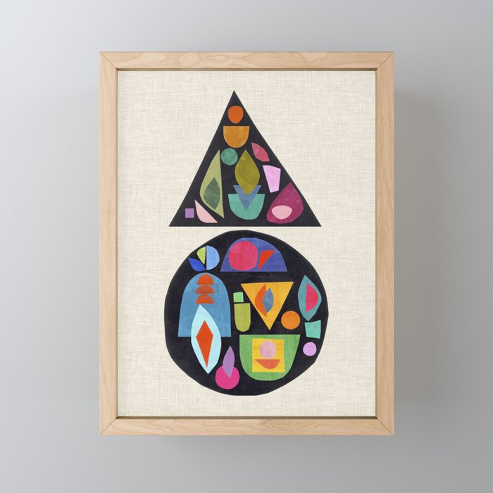 Bejeweled Compass Mini Art Print Gallery Image 1