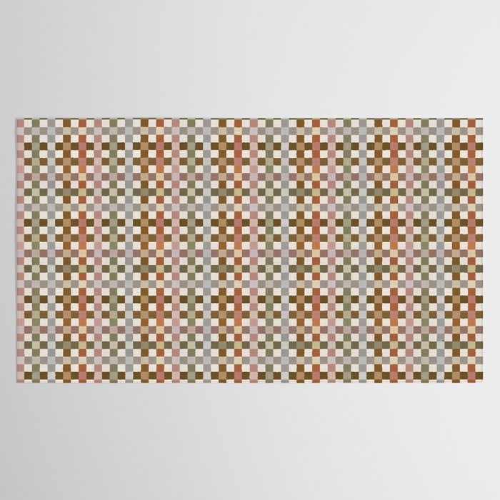Harvest 2025 Cozy Autumn Plaid Rustic Fall Checkered Pattern Earthy Tablecloth Gallery Image 2