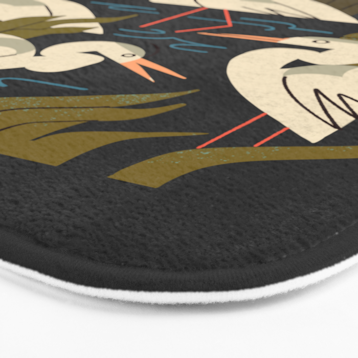 Five Heron Flock Bath Mat Gallery Image 3