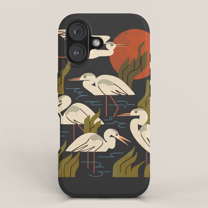 Five Heron Flock iPhone Case Gallery Image 1