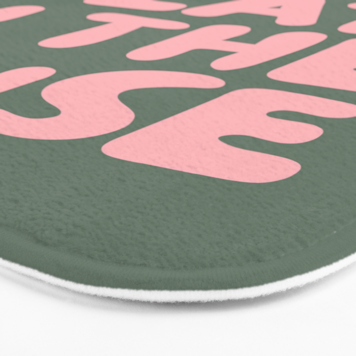 Best Seat In The House, Green and Pink Bath Mat Gallery Image 3