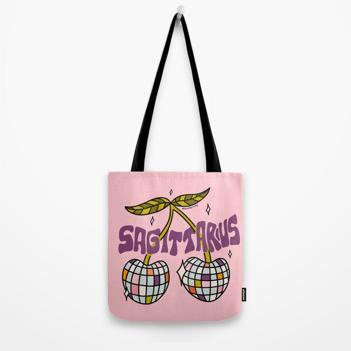 Sagittarius Cherries Tote Bag Gallery Image 2