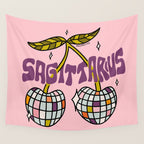 Sagittarius Cherries Wall Tapestry Gallery Image 4