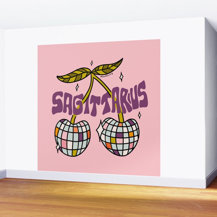 Sagittarius Cherries Wall Mural Gallery Image 2