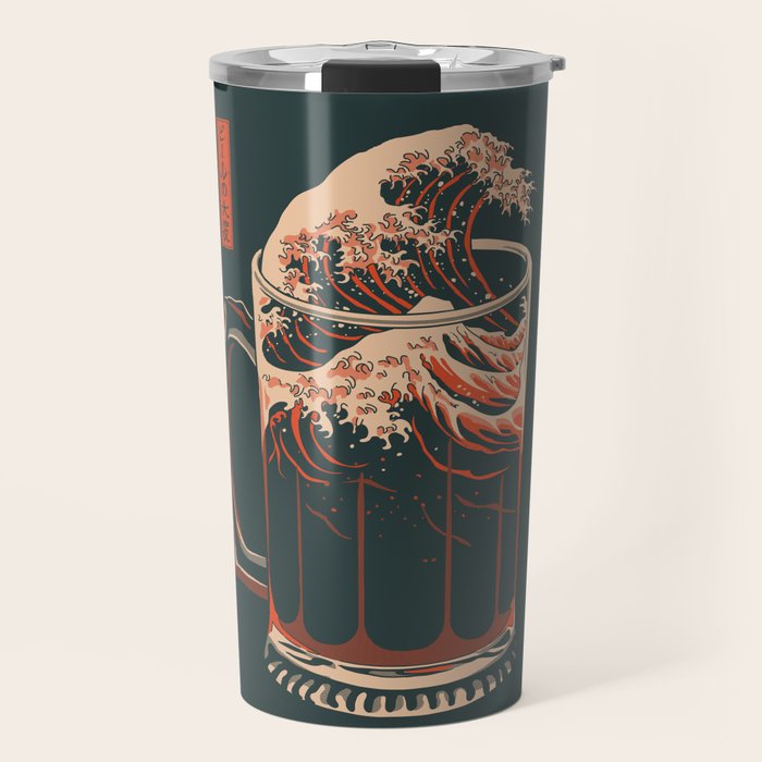 The Great Wave of Beer Travel Mug Gallery Image 1