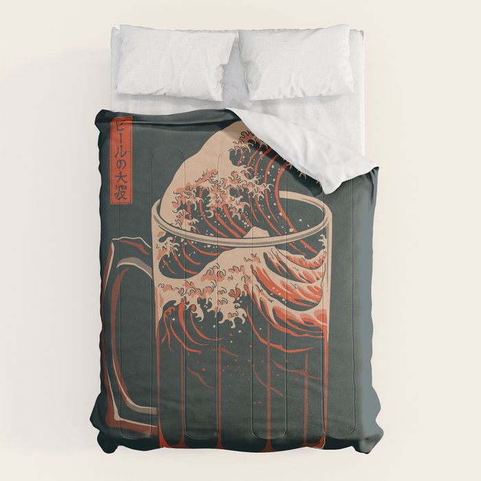 The Great Wave of Beer Comforter Gallery Image 6