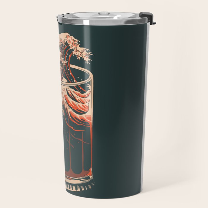 The Great Wave of Beer Travel Mug Gallery Image 2