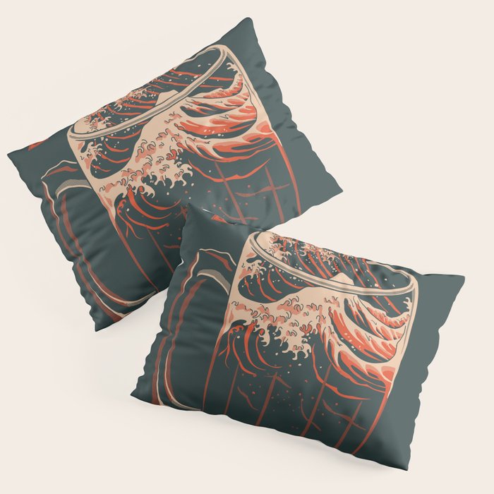 The Great Wave of Beer Pillow Sham Gallery Image 3
