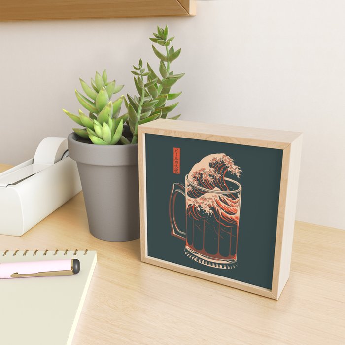 The Great Wave of Beer Mini Art Print Gallery Image 2
