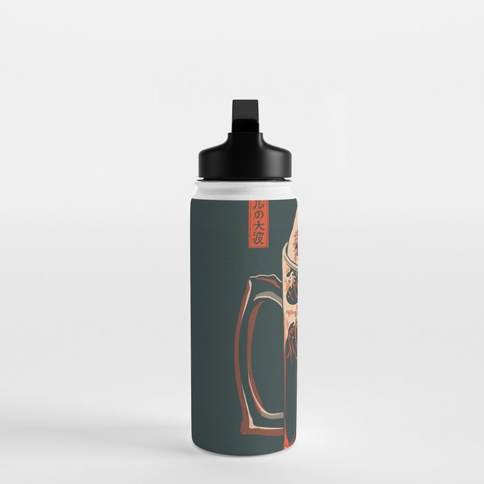 The Great Wave of Beer Water Bottle Gallery Image 3