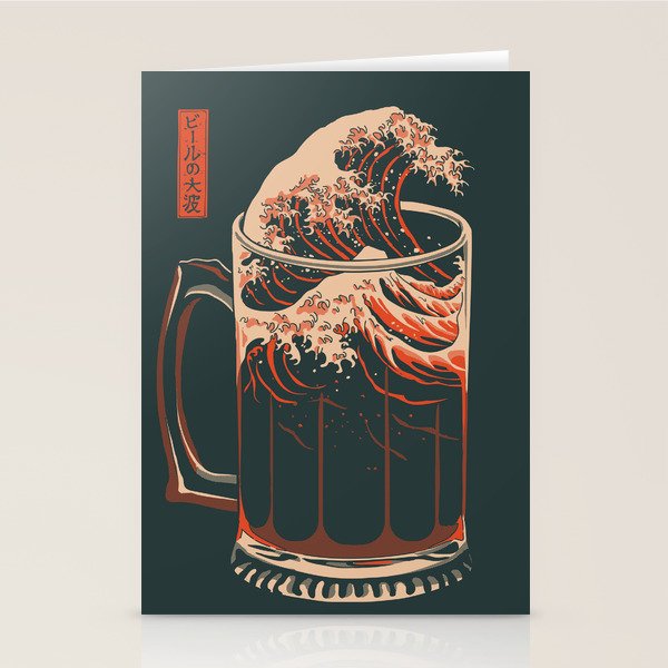 The Great Wave of Beer Stationery Card Gallery Image 2