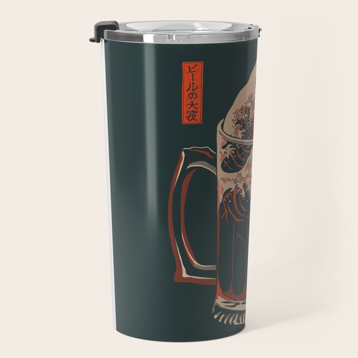 The Great Wave of Beer Travel Mug Gallery Image 3