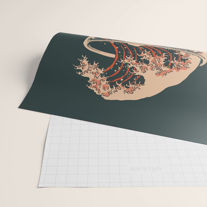 The Great Wave of Beer Wrapping Paper Gallery Image 2