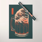 The Great Wave of Beer Wrapping Paper Gallery Image 1