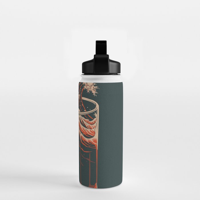 The Great Wave of Beer Water Bottle Gallery Image 2