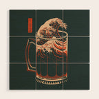 The Great Wave of Beer Wood Wall Art Gallery Image 1